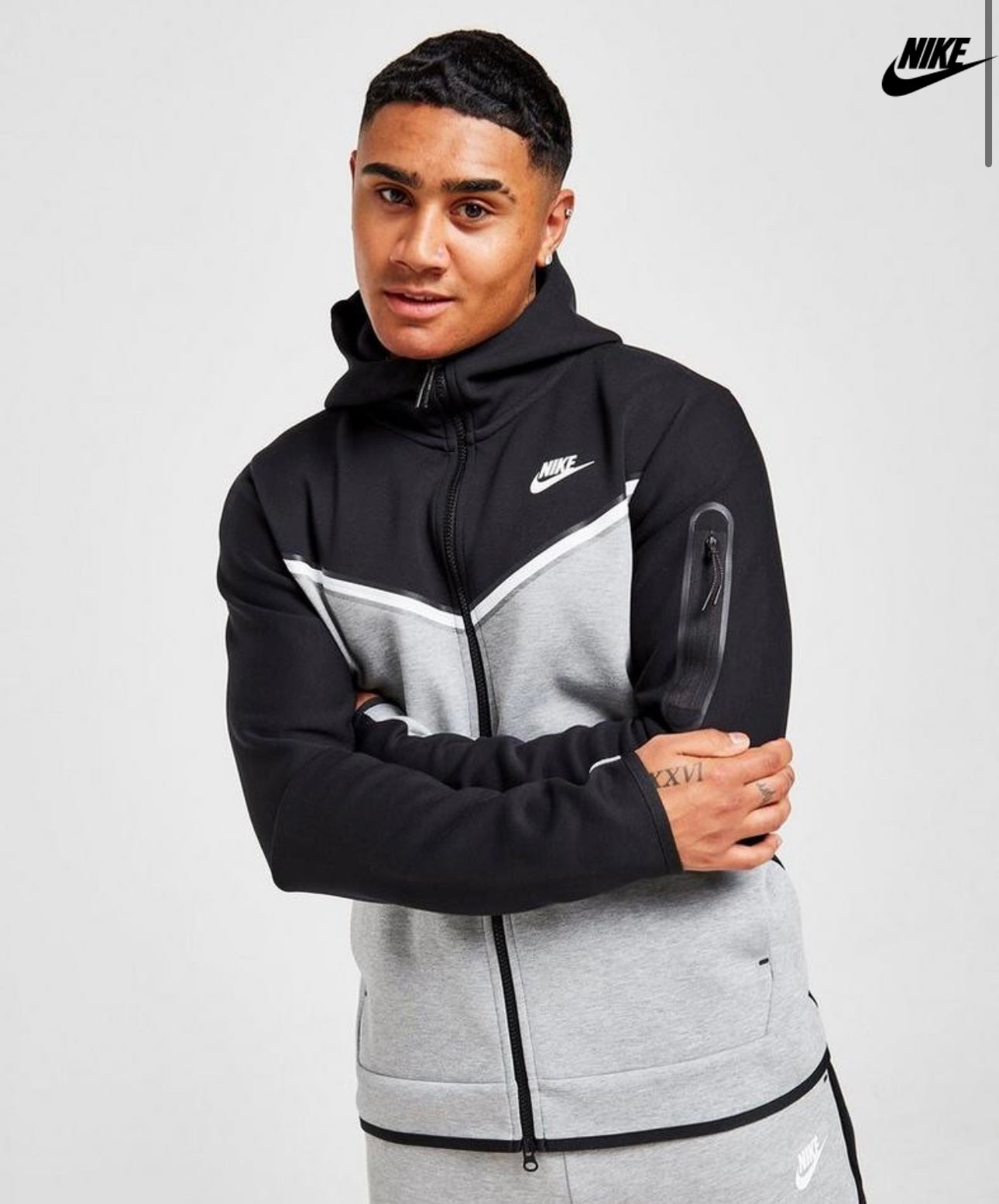 Nike tech fleece Tracksuit Black/Grey