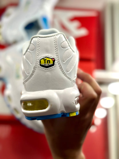 Air max plus white baby blue