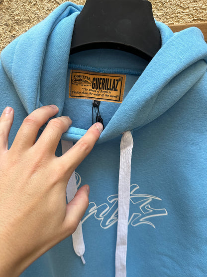 Corteiz Alcatraz Hoodie Tracksuit Baby Blue