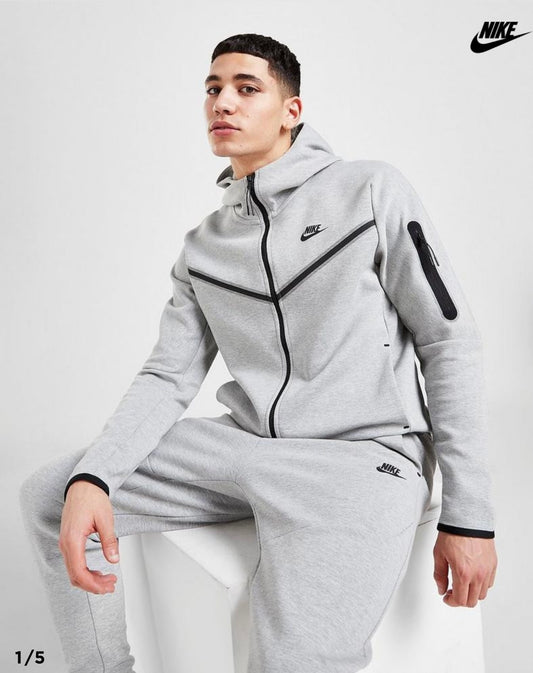 Nike tech fleece tracksuit Grey