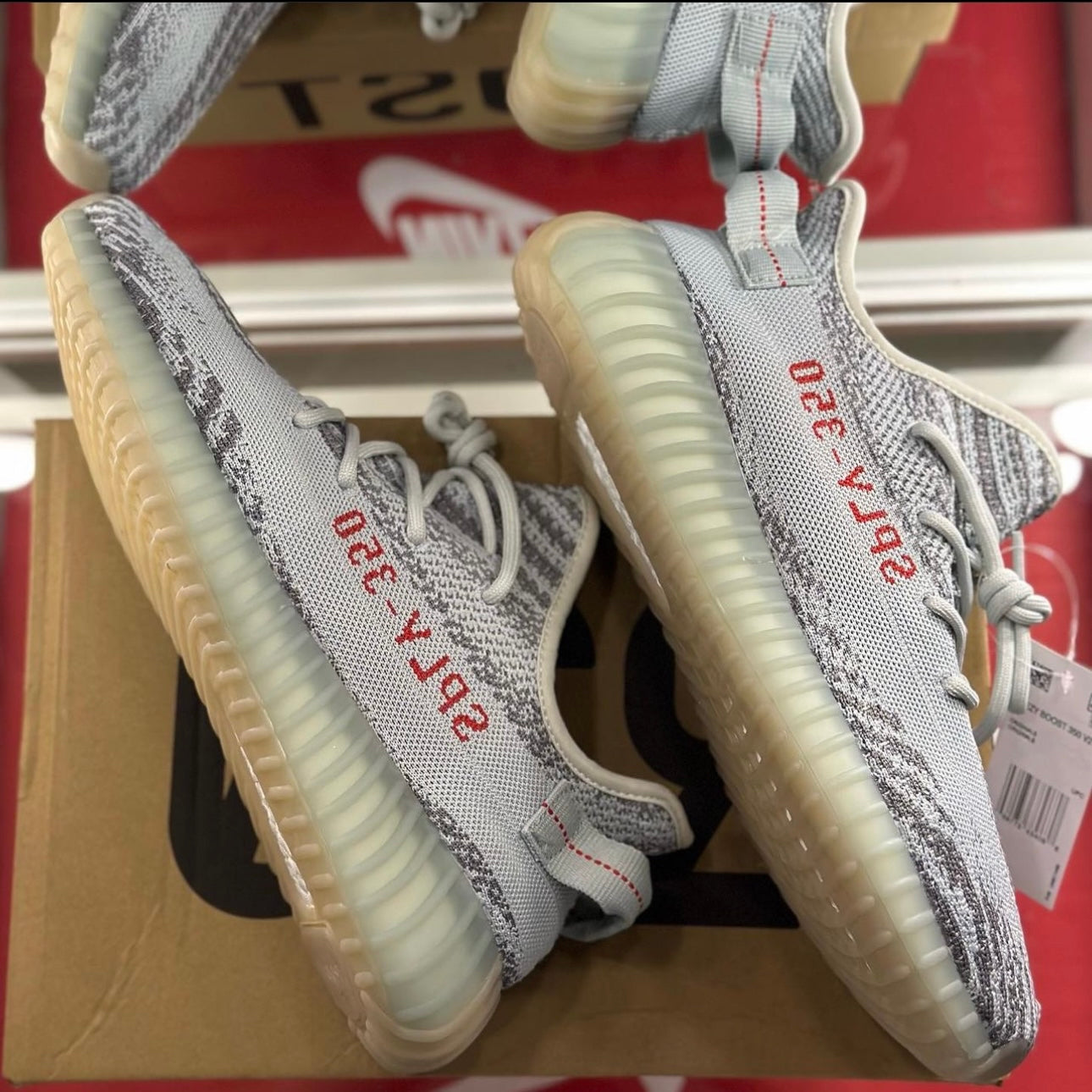 Adidas Yeezys 350 v2 blue tint