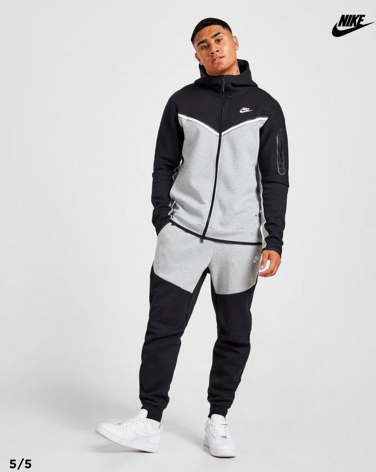 Nike tech fleece Tracksuit Black/Grey