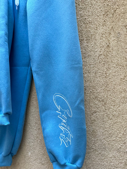 Corteiz Alcatraz Hoodie Tracksuit Baby Blue